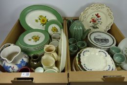 Wedgwood 'Sunflower' dinnerware, Japanese part tea set, limited edition Royal Creamware plates,