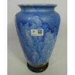 Crown Ducal Art Deco drip glaze vase H31.5cm Condition Report <a href='//www.