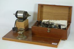 Boley precision watchmakers lathe with accessories, 'Progress Combination Ref.