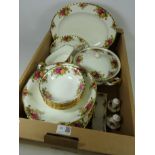 Royal Albert 'Old Country Roses' Dinnerware in one box Condition Report <a