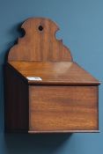 Victorian mahogany candle box, hinged lid Condition Report <a href='//www.