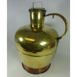 Large 19th/ early 20th Century brass and copper milk churn,