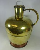 Large 19th/ early 20th Century brass and copper milk churn,