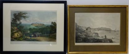 'Scarborough', pair early 19th Century engravings after F Nicholson pub Rodwell and Martin,