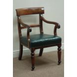 William IV mahogany armchair Condition Report <a href='//www.davidduggleby.