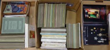 Books - 1970's and later Sotheby's and other Auction catalogues in three boxes Condition