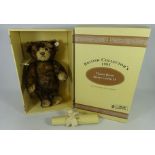 Steiff growler bear; ltd edition No 1286 of 3000, 1995 British Collectors 'Brown Tipped 35' ,
