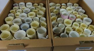 Collection of Victorian Souvenir and whistle mugs in two boxes