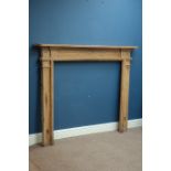 Early 19th century pine fire surround, W154cm Condition Report <a href='//www.