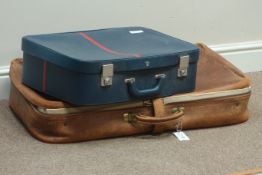Harrods Vintage pigskin suitcase and one other suitcase (2) Condition Report <a