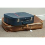 Harrods Vintage pigskin suitcase and one other suitcase (2) Condition Report <a