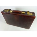 Clothing & Accessories - Vintage leather Swaine Adeney-Brigg of London briefcase lock (code 227)