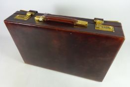 Clothing & Accessories - Vintage leather Swaine Adeney-Brigg of London briefcase lock (code 227)