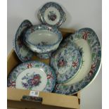 Victorian 'Flora' pattern dinnerware by M.