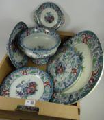 Victorian 'Flora' pattern dinnerware by M.