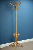 Turned beech hat and coat stand, H195cm Condition Report <a href='//www.