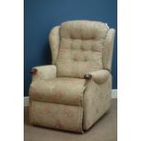 Sherborne electric riser reclining armchair upholstered floral fabric (This item is PAT tested -