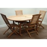 Solid teak garden table (180cm x 100cm),