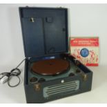 Vintage Pye Gramophone with three 78's (4) Condition Report <a href='//www.