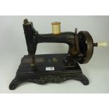 19th Century German hand sewing machine by Hengstenberg & Co Condition Report