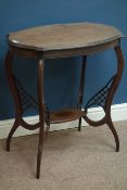 Early 20th century mahogany occasional table and a walnut circular occasional table