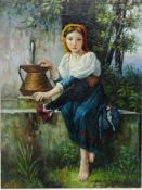 Gypsy Girl Gathering Water,