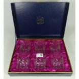 Cases set of six Thos Webb crystal tumblers Condition Report <a href='//www.