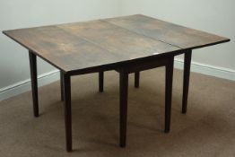 18th century mahogany drop leaf dining table,