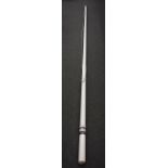 Fibre glass flag pole, silvered finial,