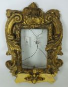 19th Century small gilt wood and gesso picture frame 43cm x 32cm Condition Report