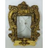 19th Century small gilt wood and gesso picture frame 43cm x 32cm Condition Report