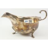 Silver gravy boat by Adie Bros Ltd Birmingham 1935 approx 5.