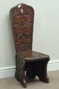 20th century carved oak spinning chair Condition Report <a href='//www.