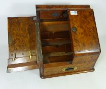 19th/ early 20th Century walnut correspondence box Condition Report <a