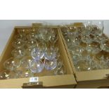 Set of twelve Babycham glasses,