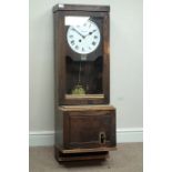 Early 20th century oak cased 'Simplex' clocking-in machine, no.