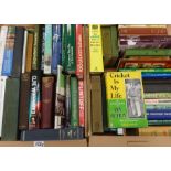 Books - Collection of Cricket and other sporting books in two boxes Condition Report