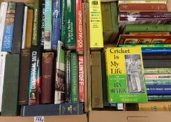 Books - Collection of Cricket and other sporting books in two boxes Condition Report