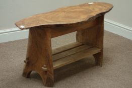 Rustic elm coffee table, 111cm x 38cm, H49cm Condition Report <a href='//www.