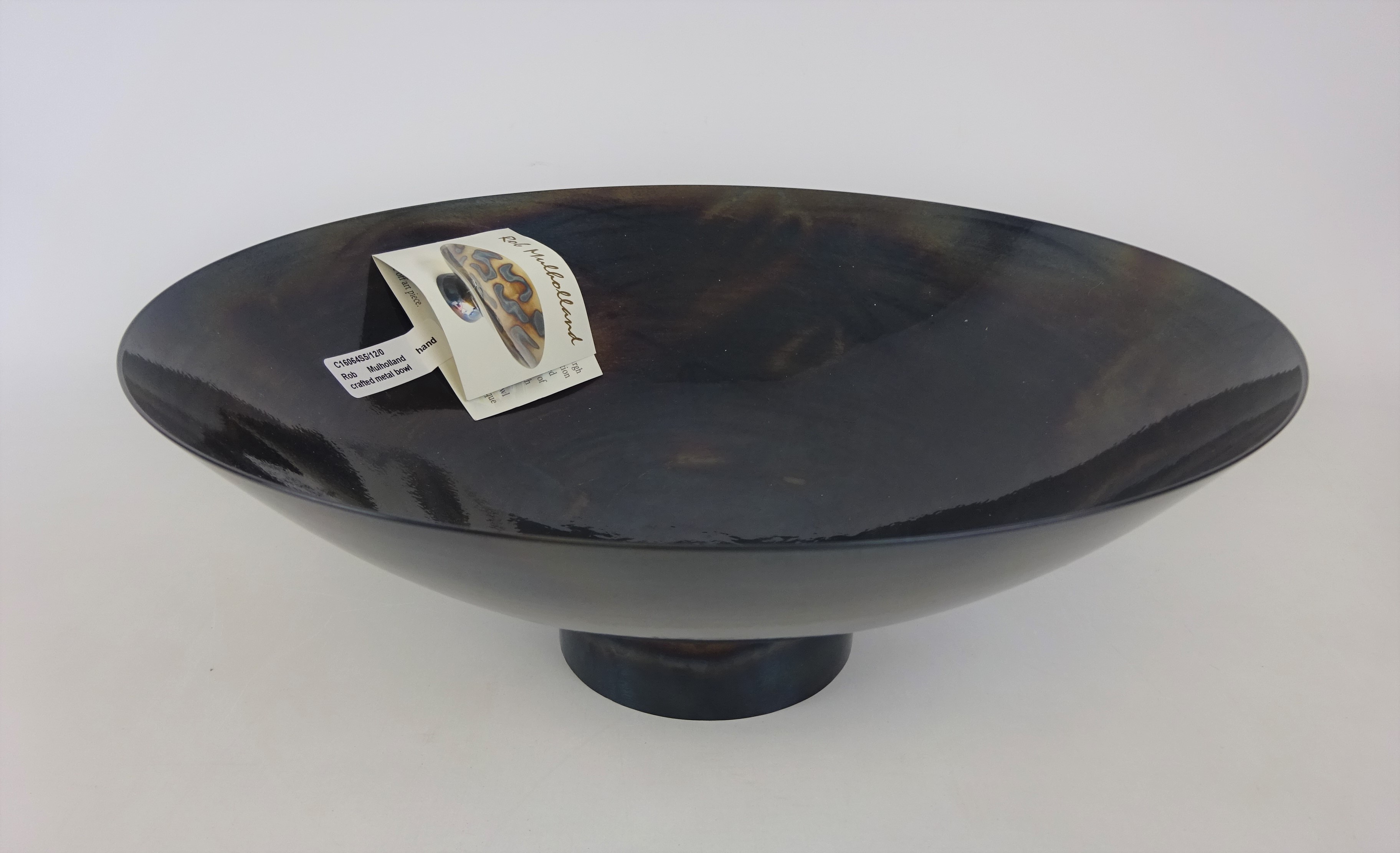 Rob Mulholland hand crafted metal bowl,