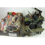 Action Man and other figures,