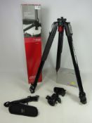 Manfrotto 055 camera tripod with a 498 RC4 mount,