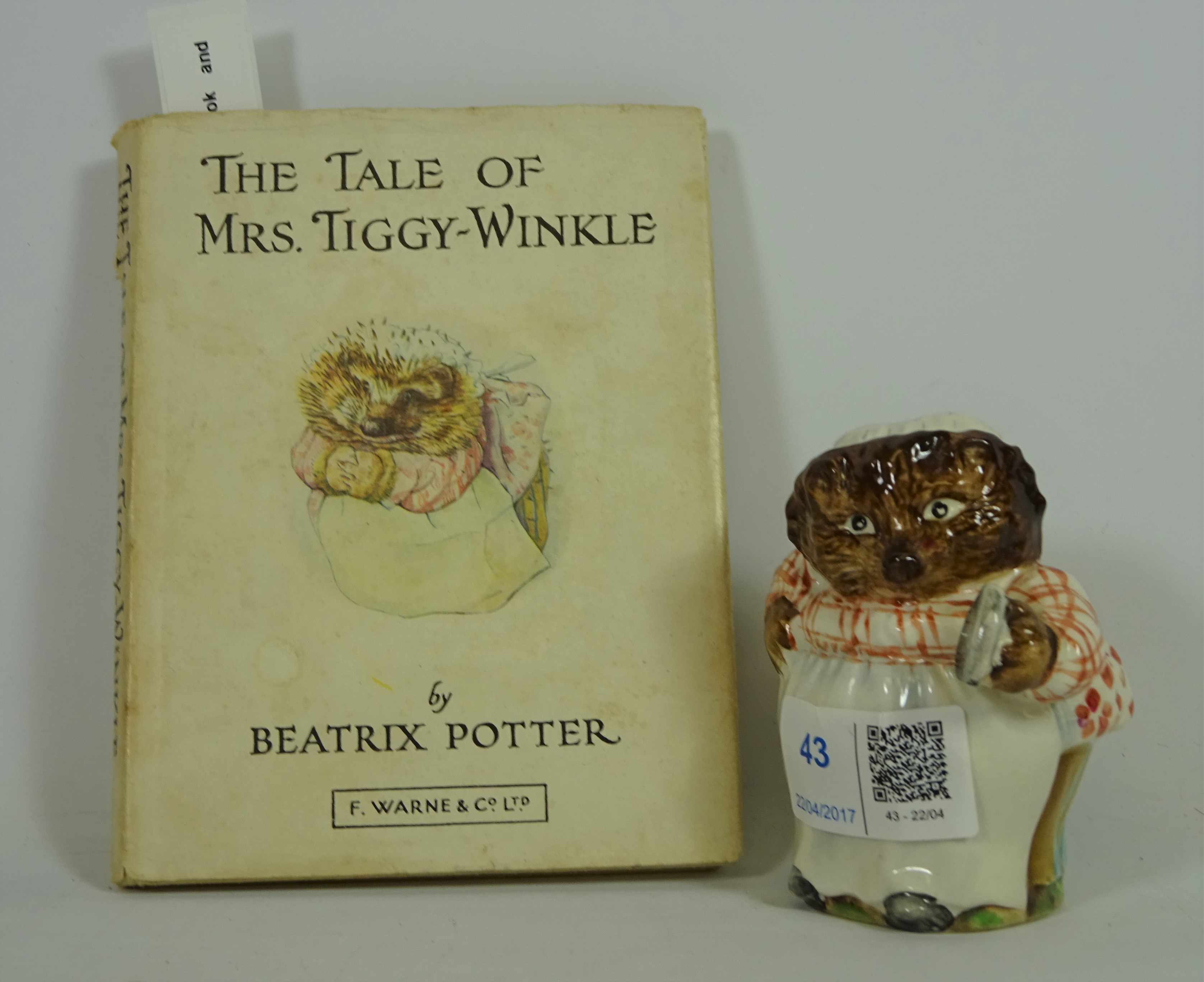 Beswick 'Mrs Tiggy Winkle' book and figure (2) Condition Report <a href='//www.