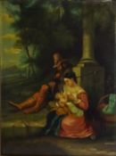 'Wayside in Italy' Figures and Baby,