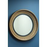 Circular gilt framed wall mirror, D67cm Condition Report <a href='//www.