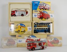 Corgi Classics Limited Edition Diecast Fire Engine models with certificates,