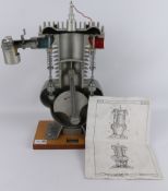Irwin & Partners cast alloy cut-away demonstration model of a Four Stroke Engine Type EG 188.54.