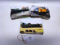 Collection of 7''x 5'' colour photographs of Steam & heritage Locomotives,