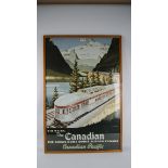 'Travel The Canadian' poster, colour reprint,