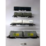 Hornby OO Gauge Rolling Stock: Depressed Centre Wagons.